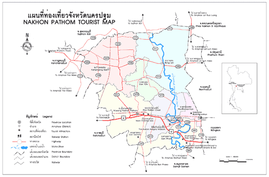 แผนที่จังหวัดนครปฐม