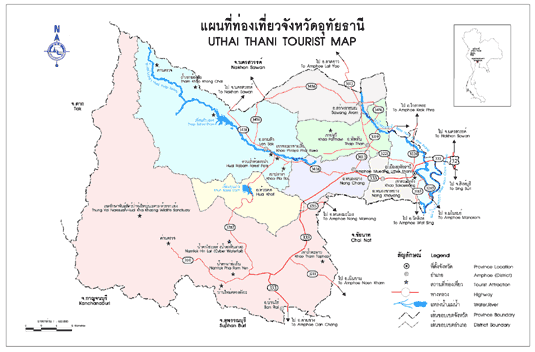 แผนที่จังหวัดอุทัยธานี