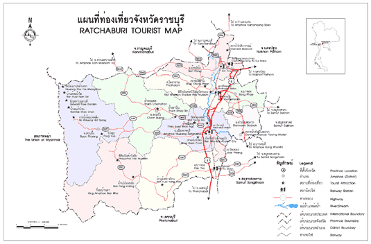 แผนที่จังหวัดราชบุรี