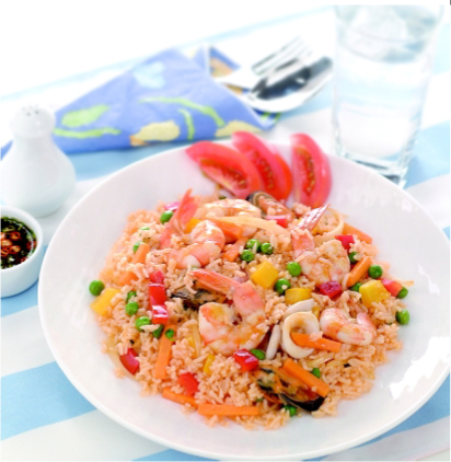ข้าวผัดรวมทะเล