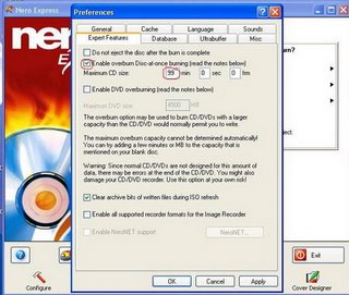 การเขียน CD ให้ได้ 850 MB