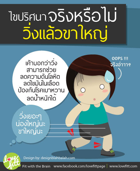 จริงหรือ วิ่งแล้วขาใหญ่