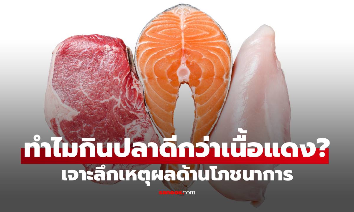 ทำไมควรกินปลาให้มากกว่าเนื้อแดง? เปิดเหตุผลที่ดีต่อสุขภาพระยะยาว