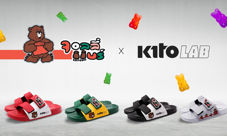 JollyBears x KitoLAB ออกรองเท้าแตะลายหมี 4 สี 4 สไตล์