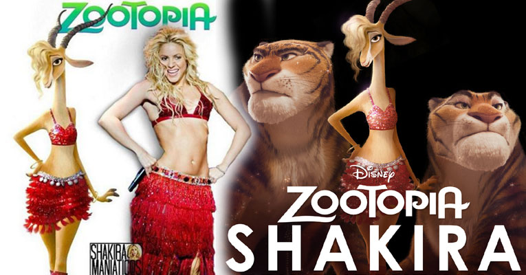 ชาคีร่า (shakira) ฟิน! ทั้งร้องเพลง-พากย์เสียง Zootopia