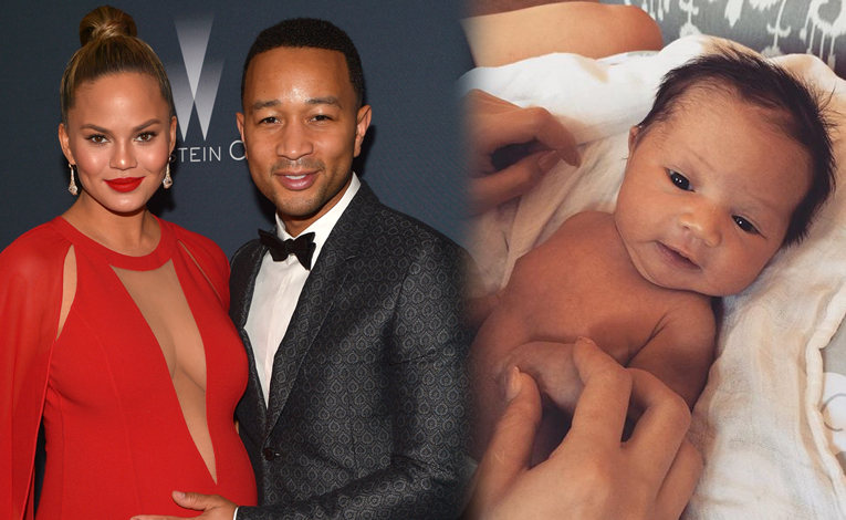 คลอดแล้ว! เผยโฉมหน้า “Luna” ลูกสาว John Legend กับภรรยา Chrissy Teigen