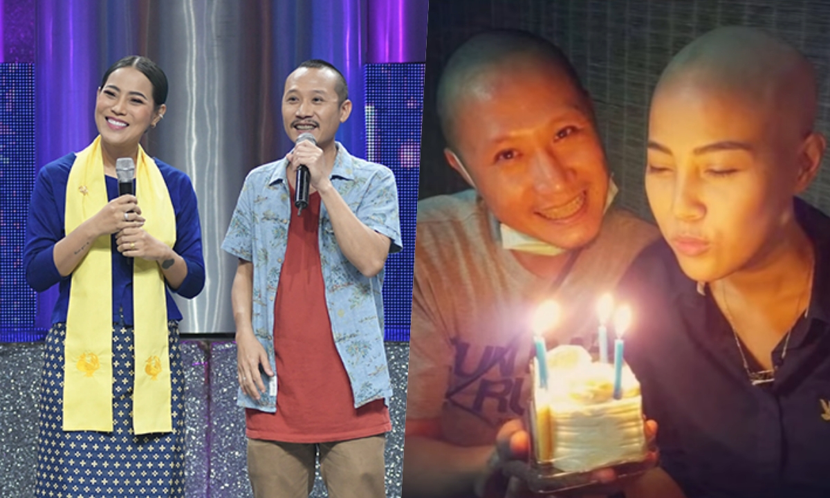 คู่รักเคียงคู่ต่อสู้กับมะเร็ง ขอโกนผมเป็นเพื่อนบอก \