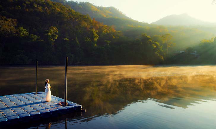 ท่าเทียบแพอุทยานแห่งชาติเอราวัณ ปางอุ๋งแห่งเมืองกาญ