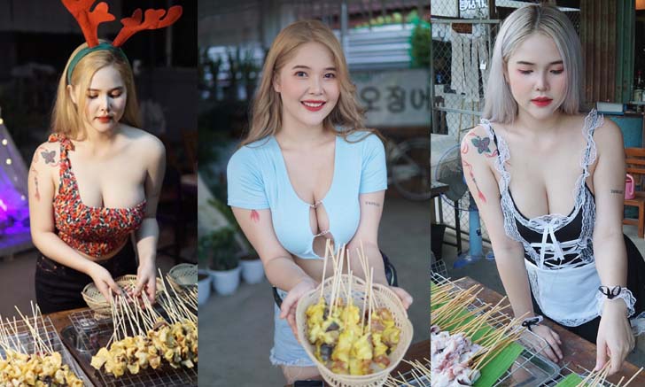 หมึกย่างน้องอ้อน ร้านหมึกย่างแม่ค้าสุดแซ่บ ของดีแห่งเมืองน่าน!