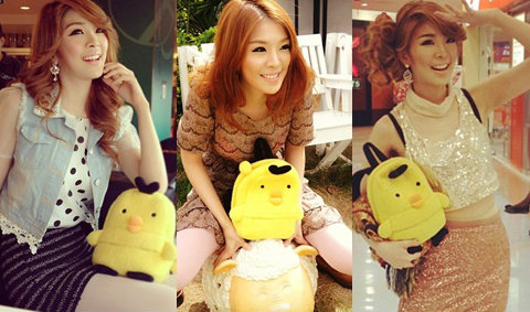 หญิงแย้ นนทพร กับ แฟชั่นกระเป๋าเป็ดน้อย